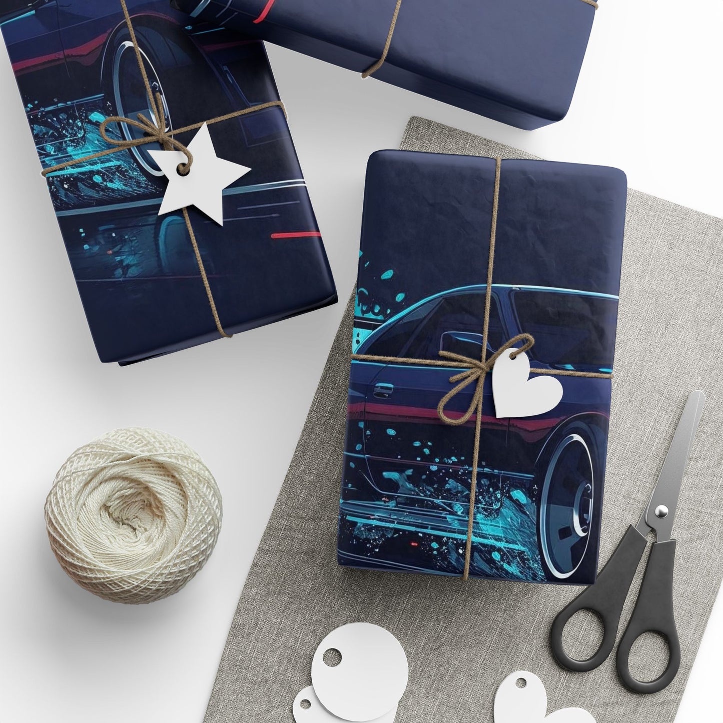 Drift Racing Gift Wrap Papers