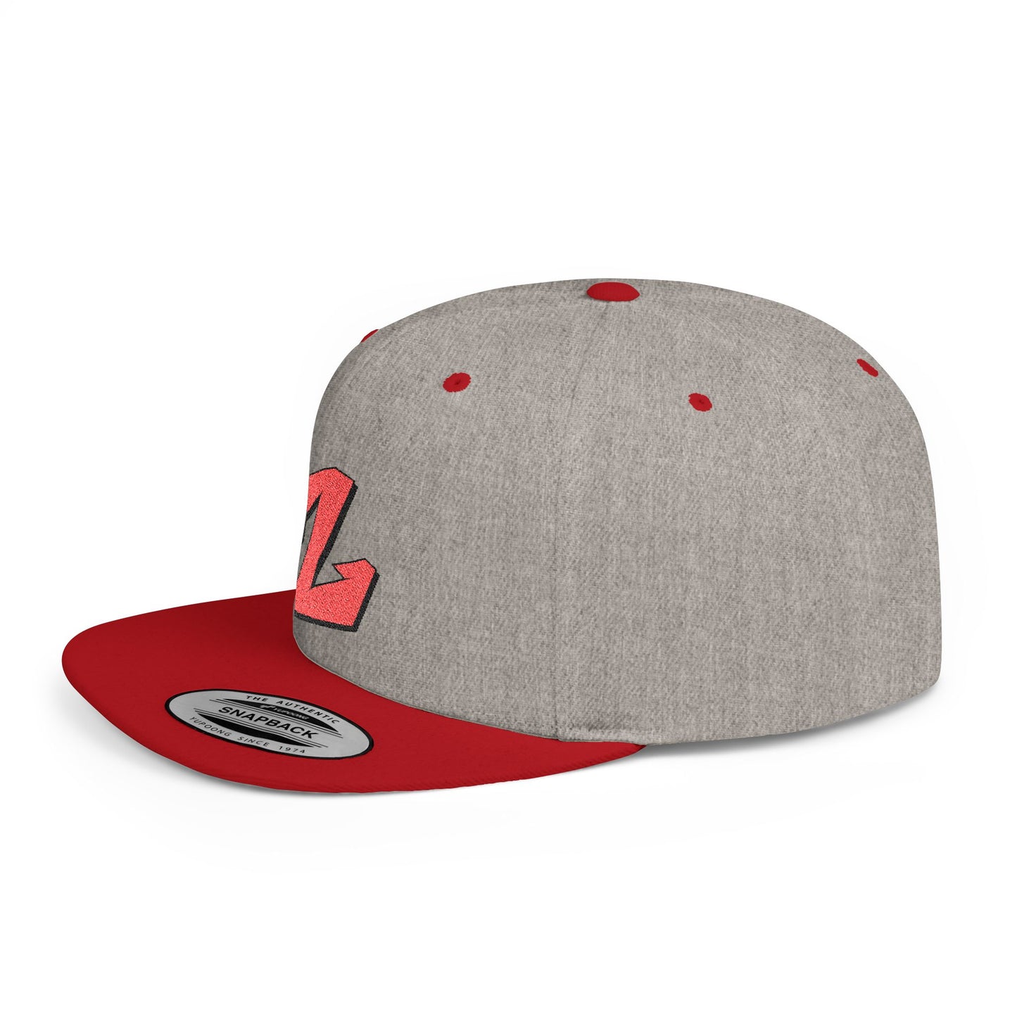 Custom Z-Embroidered Flat Bill Snapback Hat | Trendy Streetwear Accessory