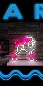 dog neon sign