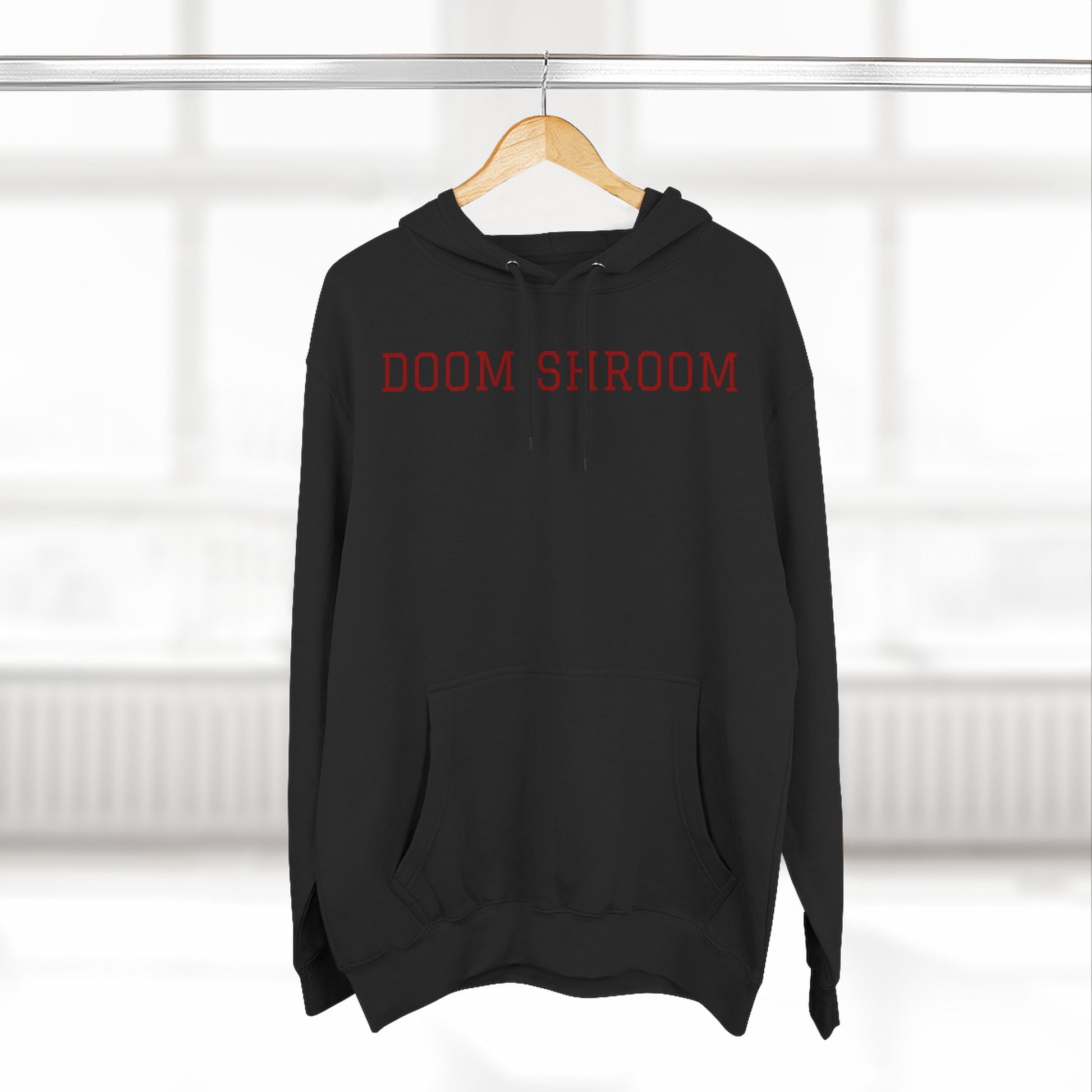 Doom Shroom Fleece Hoodie | Cozy Graphic Sweatshirt for Gamers, Unique Gift for Birthdays, Halloween, and Casual Wear Hoodie
