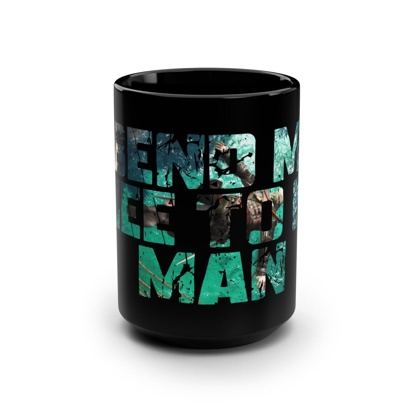 Inspirational Quote Black Flag Mug - 15oz Coffee Cup for Motivation