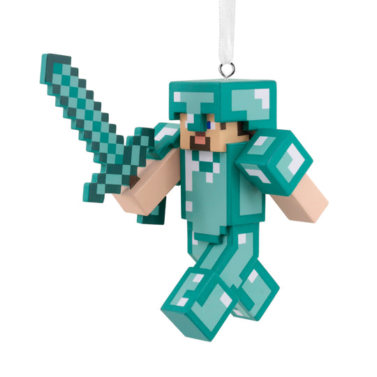 Hallmark Minecraft Steve in Diamond Armor Christmas Ornament