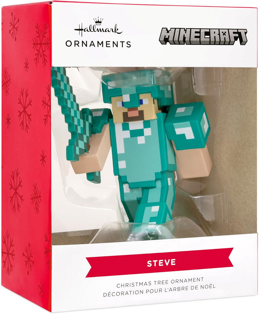 Hallmark Minecraft Steve in Diamond Armor Christmas Ornament