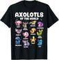 Axolotl Shirt Kawaii Axolotls of The World Types of Axolotls T-Shirt