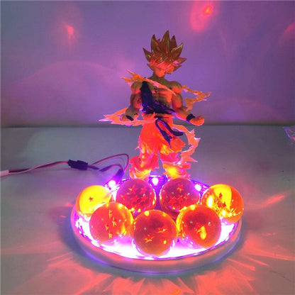 Dragon Ball Z Anime Figures Son Goku LED Gapo Goods