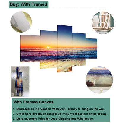 5-Piece Abstract Retro Car Canvas Wall Art - Multi-Panel Painting for Living Room and Bedroom