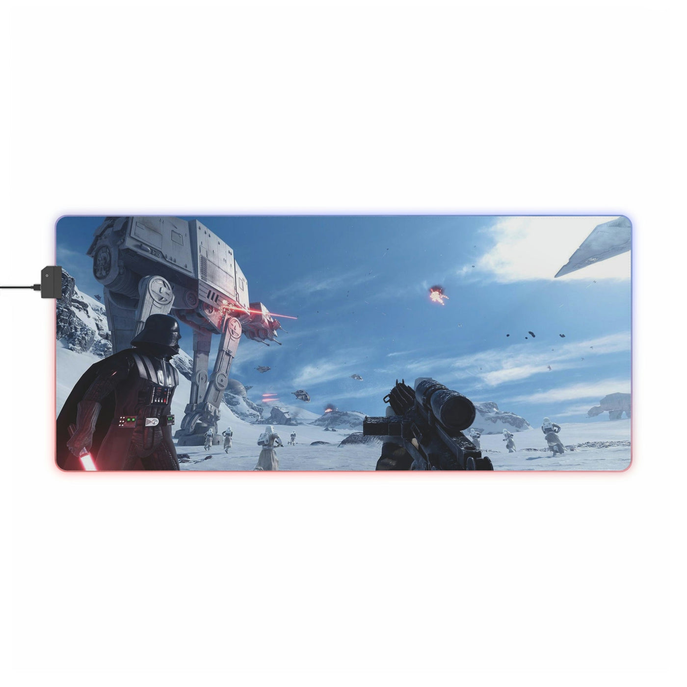 LED Gaming Mouse Pad Vader inspired Gapo Goods
