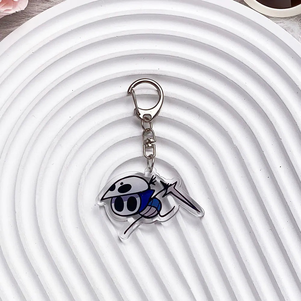 Hollow Knight Acrylic Keychain  Cute Cartoon Bag Charm & Backpack Pendant Gift