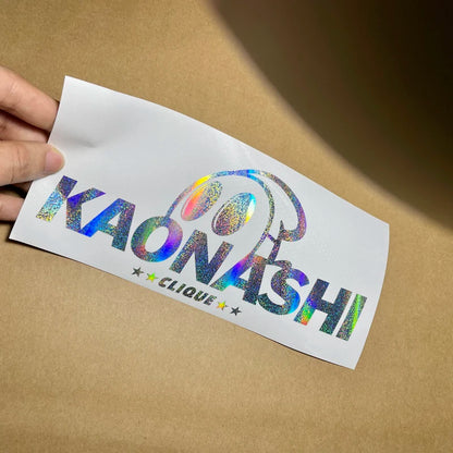 KAONASHI JDM Coche Motocicleta Eléctrica Pegatina Protector Delantero Pegatina Ventana Trasera Parabrisas Pegatina Reflectante Coche Pegar