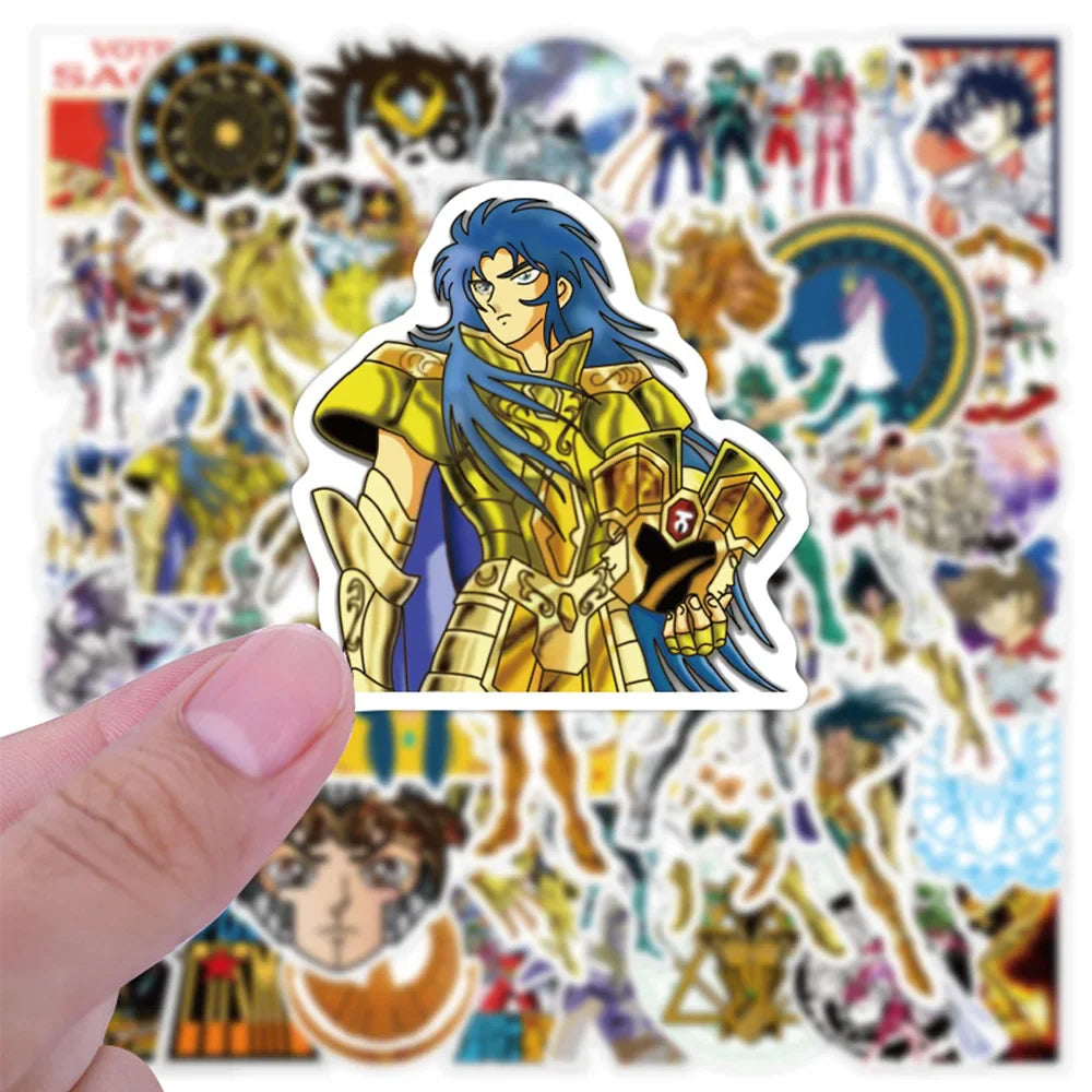 10/30/50pcs Classic Saint Seiya Anime Stickers Shaina Saori Kido Sticker Aesthetics Laptop Skateboard Shiryu Ikki Hyoga Decals