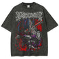 Dark Souls Washed Graphic T-Shirt - Soft Cotton Oversized Anime Streetwear Tee
