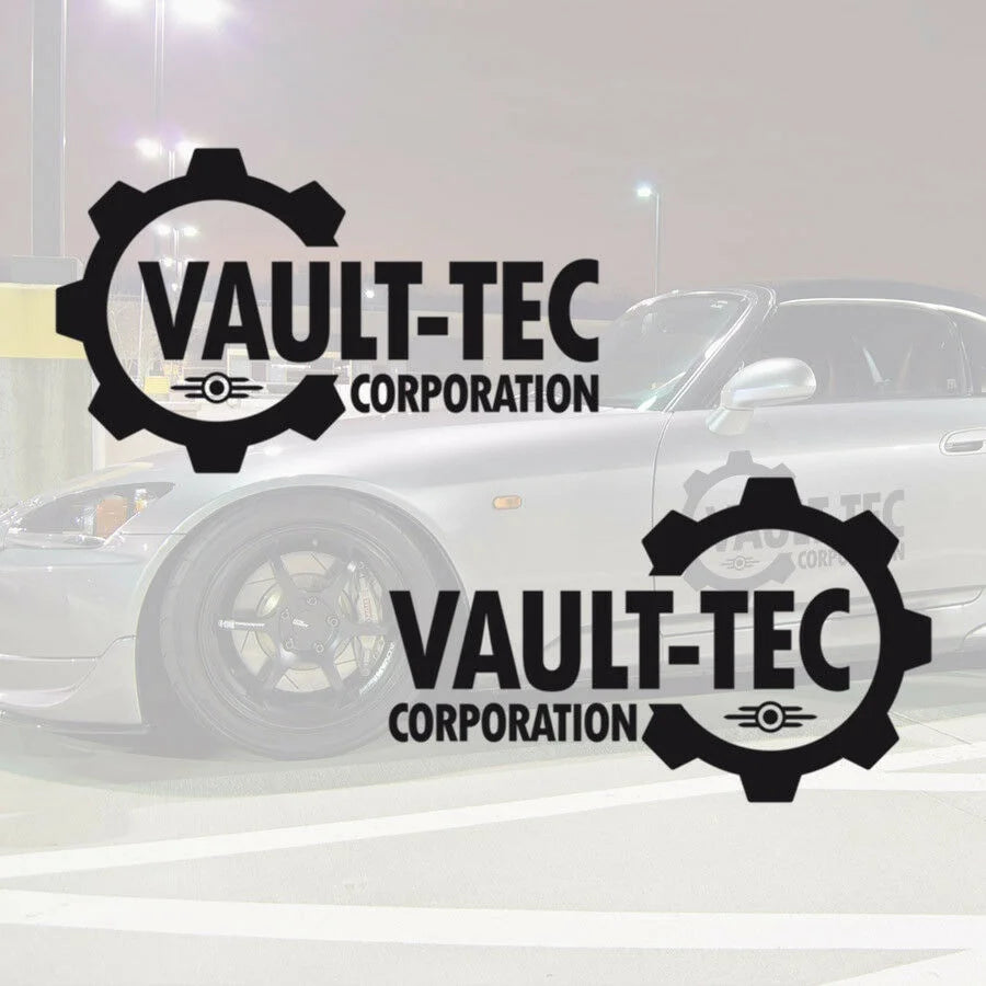 Pair Side Vault-Tec Corporation Logo 111 Pip Boy Fallout Vinyl Sticker Decal