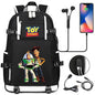 Buzz Lightyear Woody Schoolbag USB Charging Backpack - Gapo Goods Backpack 026