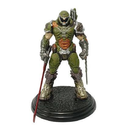 Doom Slayer Eternal Collectible Figure – 21cm PVC Demon Hunter Desktop Statue
