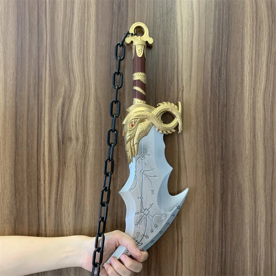 God of War 4 Athena Blade Tomahawk Chained Cosplay Axe Prop Weapon Role Playing Ghost Leviathan Chaos AXE Safety PU Model