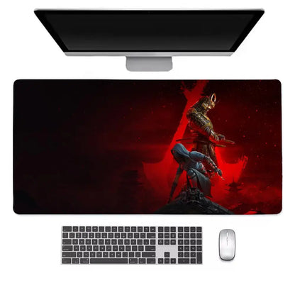 Assassins Creed Shadows Mouse Pad Keyboard Desk Mats, Rubber, Non-Slip Desk Mat XXL