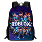 Roblox 15-Inch Kids Backpack - Lightweight Cartoon Print with Adjustable Straps for Boys and Girls