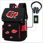 Naruto Large Capacity Anime Backpack - School, Laptop and Travel Bag
