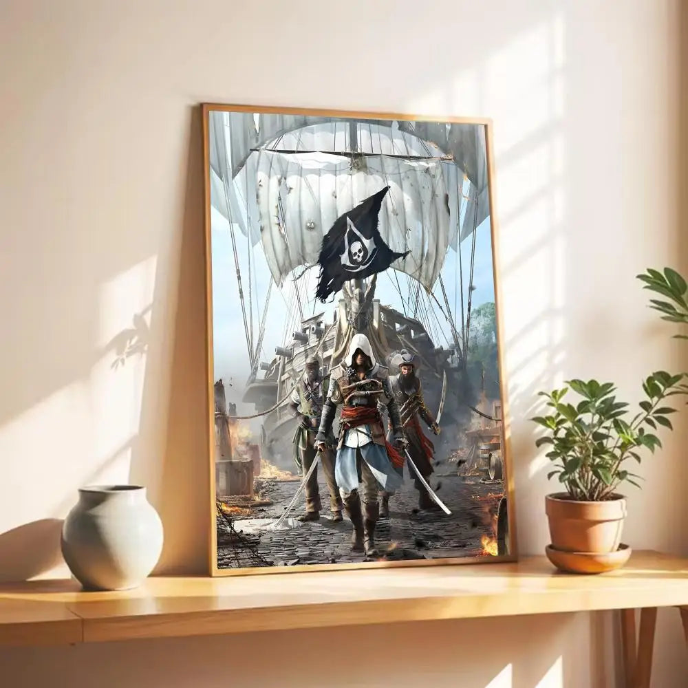 Assassin's Creed Wall Art Poster - Premium Gaming Print, Multiple Sizes
