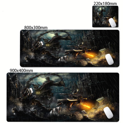Bloodborne Extended Desk Mat - Natural Rubber Gaming Mouse Pad