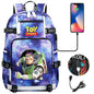 Buzz Lightyear Woody Schoolbag USB Charging Backpack - Gapo Goods Backpack 018