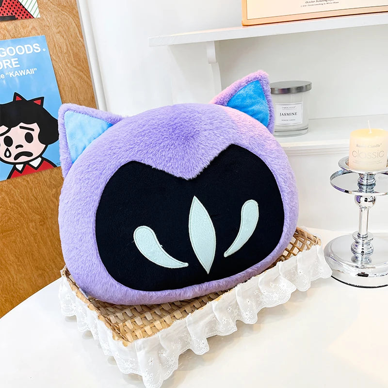 Omen Shadow Cat Plush - Valorant-Inspired Fanmade Doll