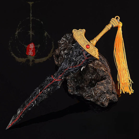 22cm Maliketh’s Black Blade Greatsword – Elden Ring Game Replica Model & Collector’s Accessory