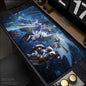 Monster Hunter World Alfombrilla de Ratón Alfombras de Mesa Teclado de Goma Kawaii XXL 90x40cm Alfombrilla Antideslizante