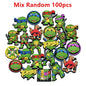 Collection of Teenage Mutant Ninja Turtles-themed pins with a mix of characters and logos.