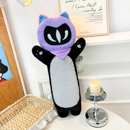 Omen Shadow Cat Plush - Valorant-Inspired Fanmade Doll