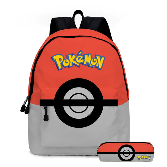 Pokémon Pikachu Backpack Student School Bag Pencil Case