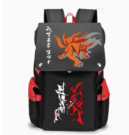 Naruto Large Capacity Anime Backpack - School, Laptop and Travel Bag