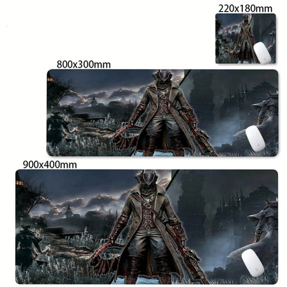 Bloodborne Extended Desk Mat - Natural Rubber Gaming Mouse Pad