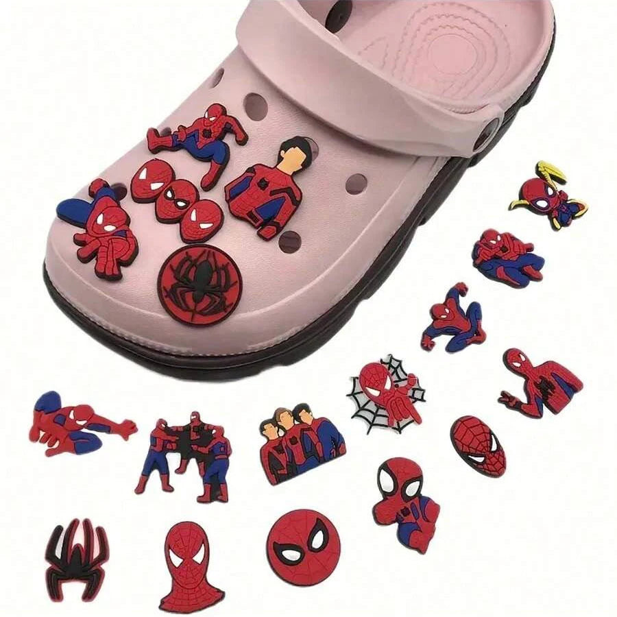 42-piece Spiderman Shoe Charms Set