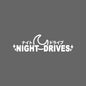 NIGHT DRIVES JDM parabrisas ventana lateral modificación de carrocería personalidad tira de flores pegatina impermeable para coche motocicleta coche