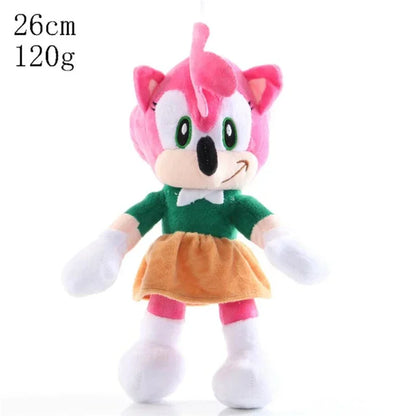 Sonic the Hedgehog Character Plush Dolls - Sonic, Shadow, Amy, Knuckles, Tails