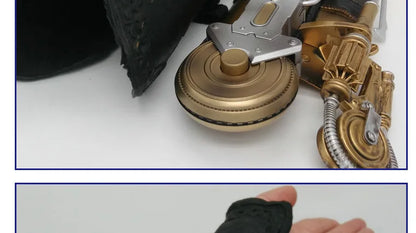 Victorian Hidden Blade Replica – Wrist-Mounted Cosplay Prop (Faux Leather)