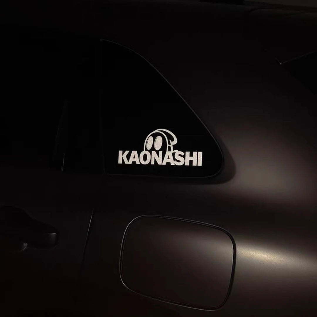 KAONASHI JDM Coche Motocicleta Eléctrica Pegatina Protector Delantero Pegatina Ventana Trasera Parabrisas Pegatina Reflectante Coche Pegar