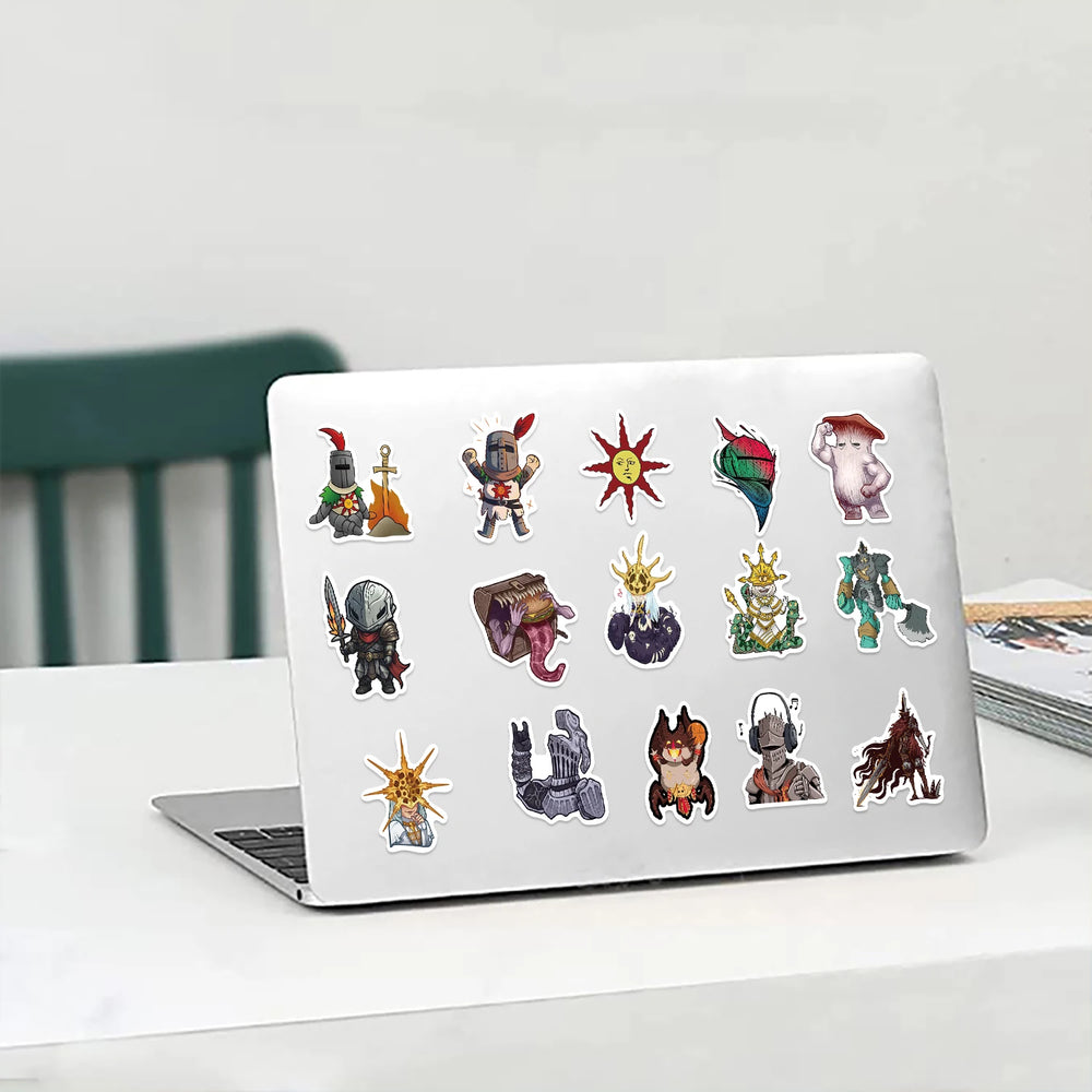 50PCS Dark Souls Stickers – Waterproof Vinyl Decals for Laptops, Scrapbooks, Luggage & More