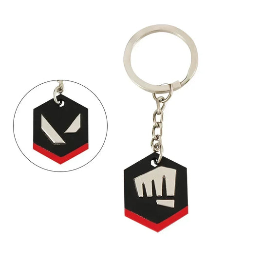 Valorant Keychain Fist Badge Logo