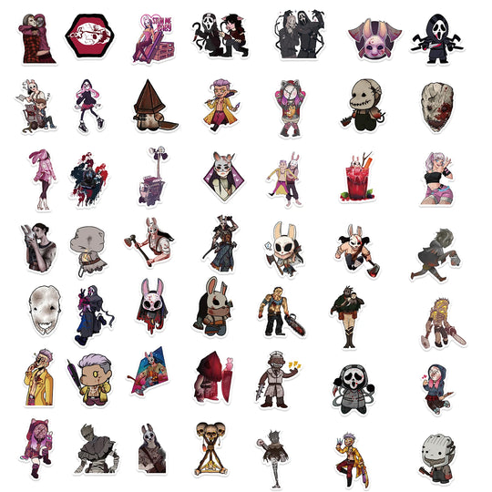 50PCS Dead by Daylight Stickers – Waterproof Vinyl Decals for Laptops, Water Bottles, Consoles & More