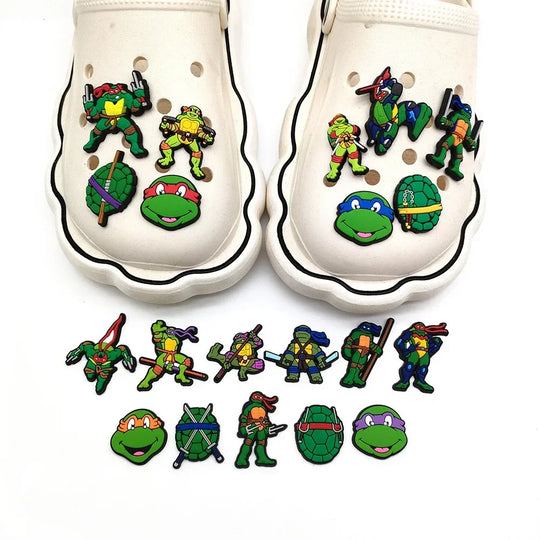 20-Piece Set of Cartoon Ninja Turtle Shoe Charms