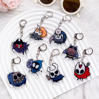 Hollow Knight Acrylic Keychain  Cute Cartoon Bag Charm & Backpack Pendant Gift