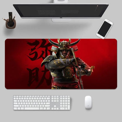 Assassins Creed Shadows Mouse Pad Keyboard Desk Mats, Rubber, Non-Slip Desk Mat XXL