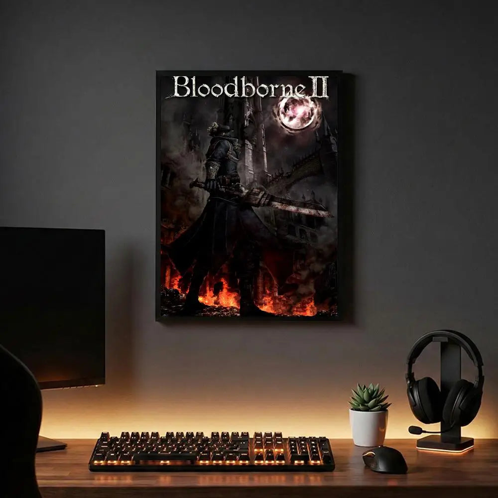 Bloodborne Poster - Gaming Room Wall Art Print