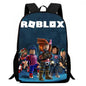 Roblox 15-Inch Kids Backpack - Lightweight Cartoon Print with Adjustable Straps for Boys and Girls