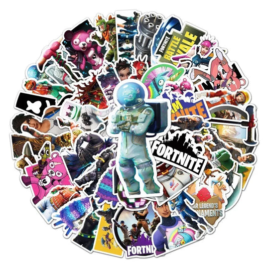 Fortnite fanatic with these must-have stickers!