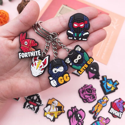 Character Keychain Collection – 32-Piece Battle Royale Charm Set