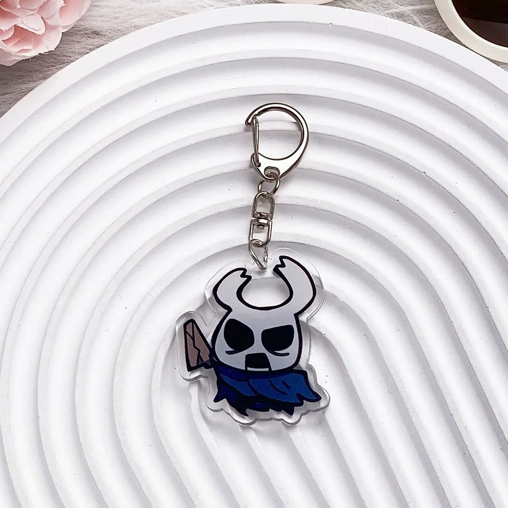 Hollow Knight Acrylic Keychain  Cute Cartoon Bag Charm & Backpack Pendant Gift