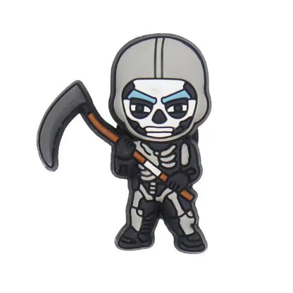 Battle Royale Character Shoe Charms - PVC Clog Accessories for Kids and Gamers